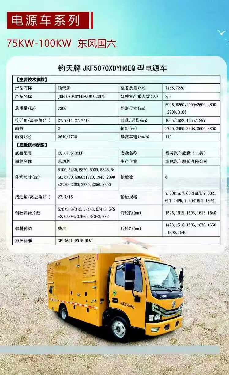75KW-100KW 东风国六